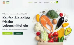webshop Supermarkt und Lebensmittelmarkt